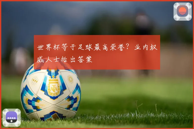 世界杯等于足球最高荣誉？业内权威人士给出答案